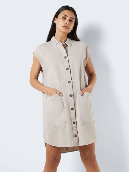 Noisy May SLEEVELESS SHIRT DRESS, Chateau Gray, highres - 27015411_ChateauGray_007.jpg