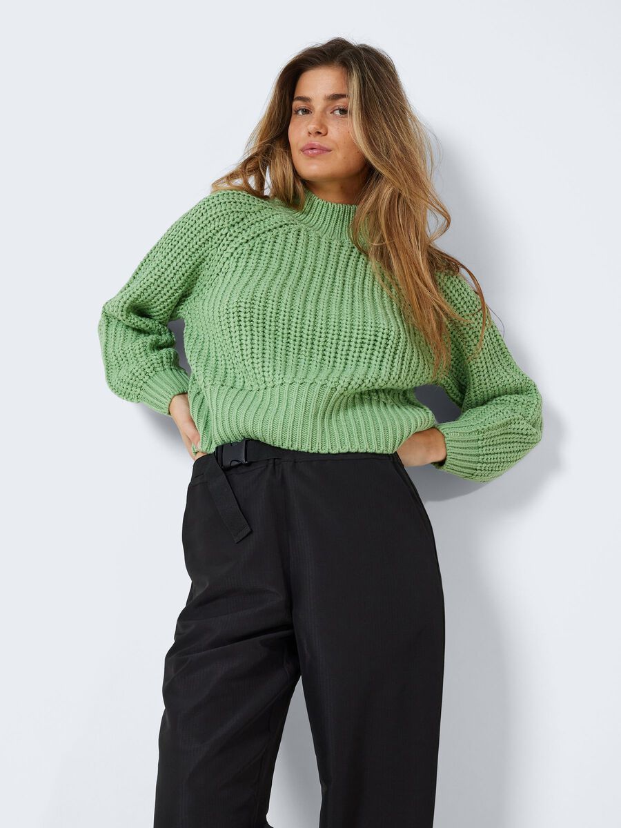 Noisy May HIGH NECK KNITTED PULLOVER, Peapod, highres - 27022274_Peapod_007.jpg