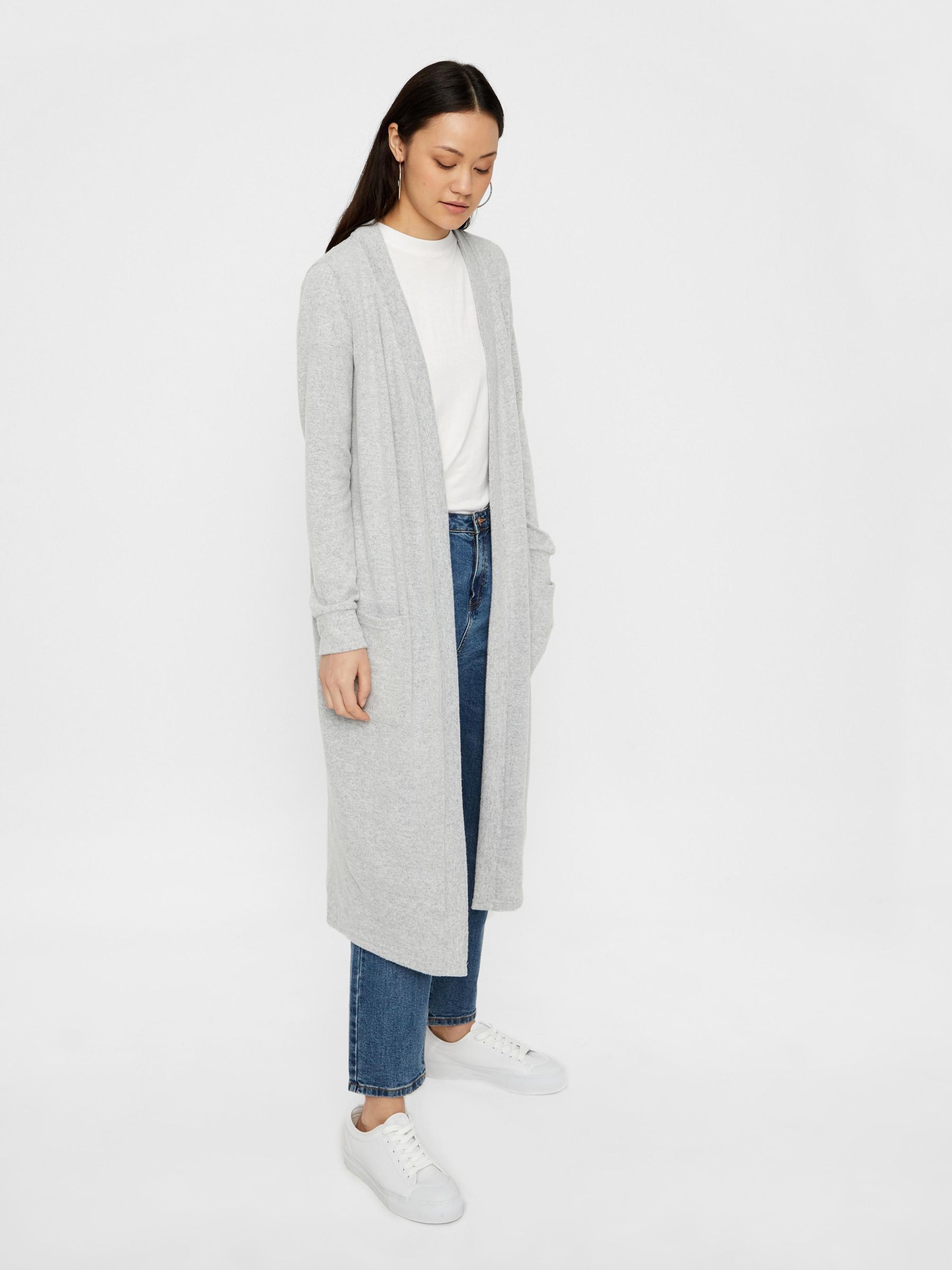 Light grey top duster cardigan