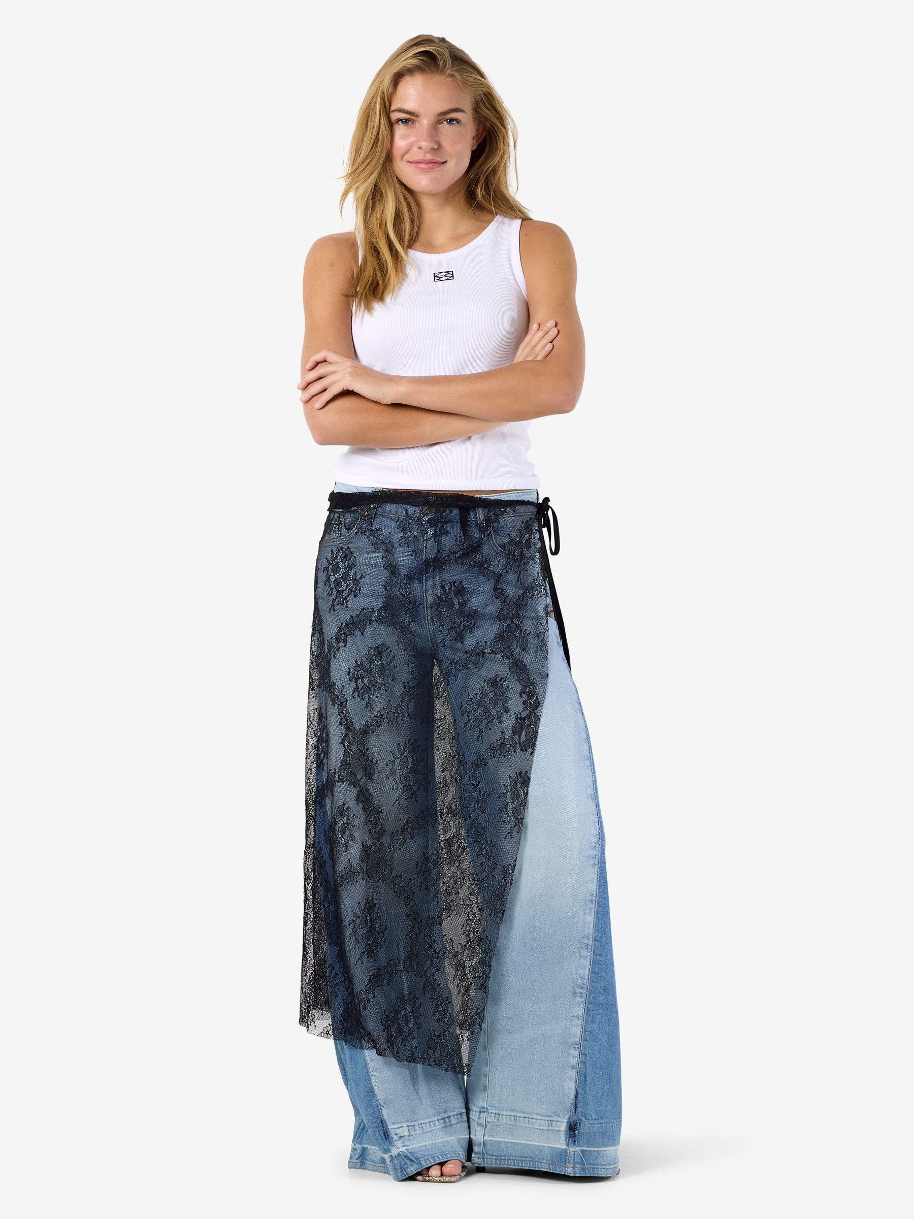 NMLUCIA LACE WRAP SKIRT | Black | NOISY MAY®