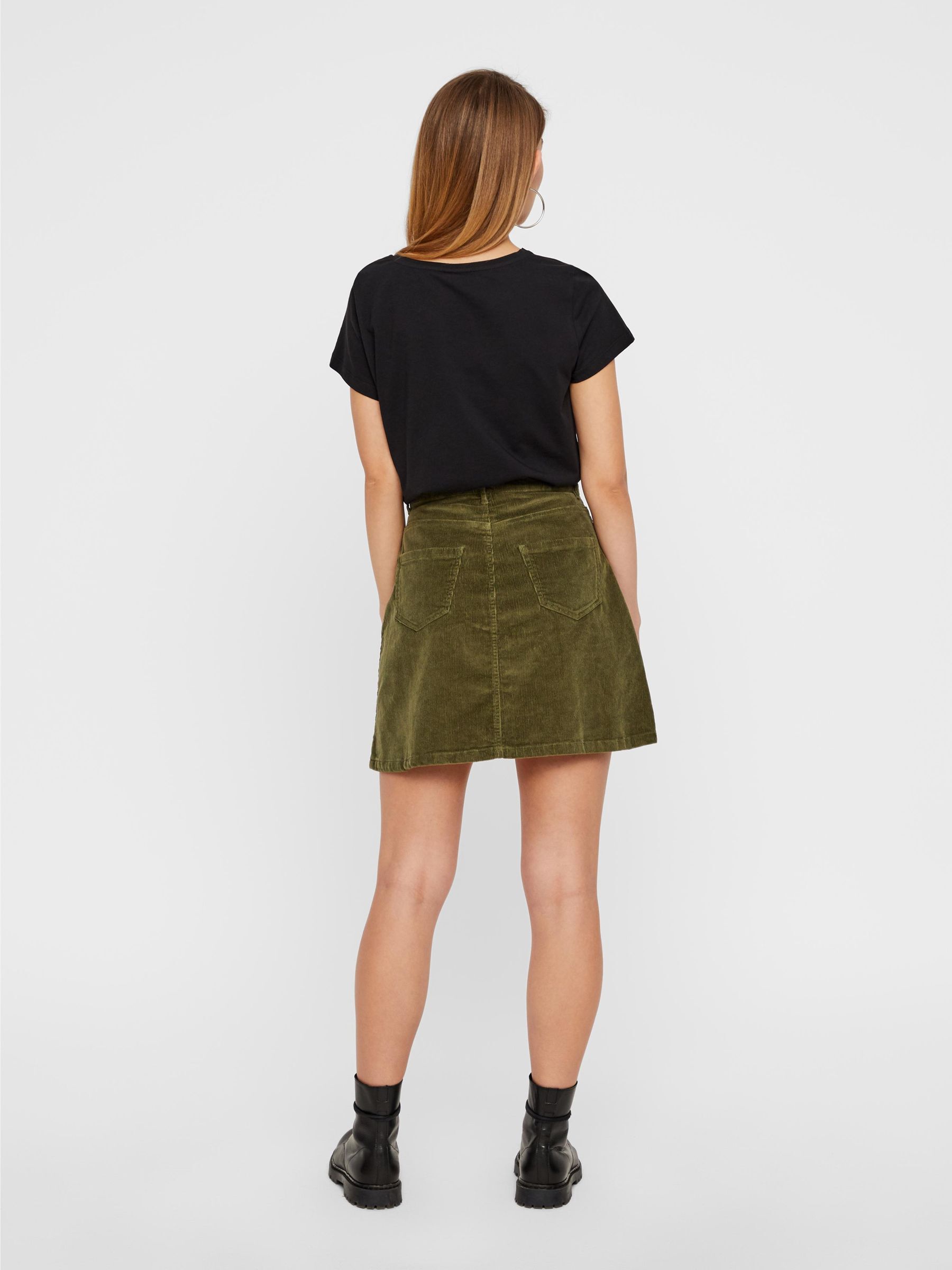 Corduroy skirt online noisy may