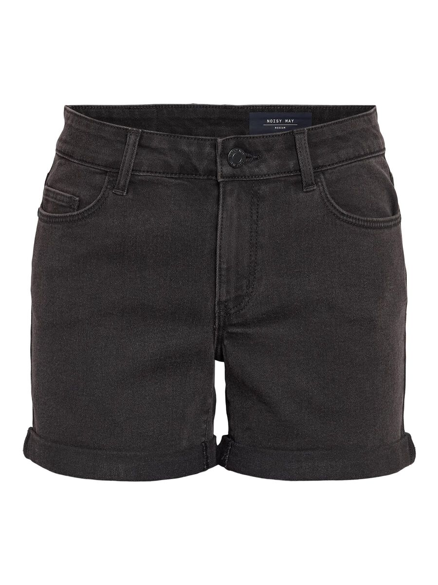 Noisy May SLIM FIT JEANSSHORTS, Black, highres - 27032490_Black_001.jpg