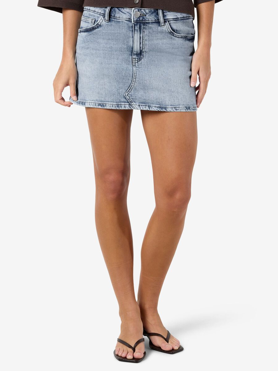 Product tile image - NMNILA JUPE EN JEAN, Light Blue Denim | 27036563_LightBlueDenim