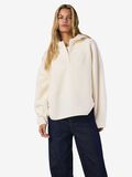 Product image thumbnail - NMCOZY HALF-ZIP FLEECE, Eggnog | 1
