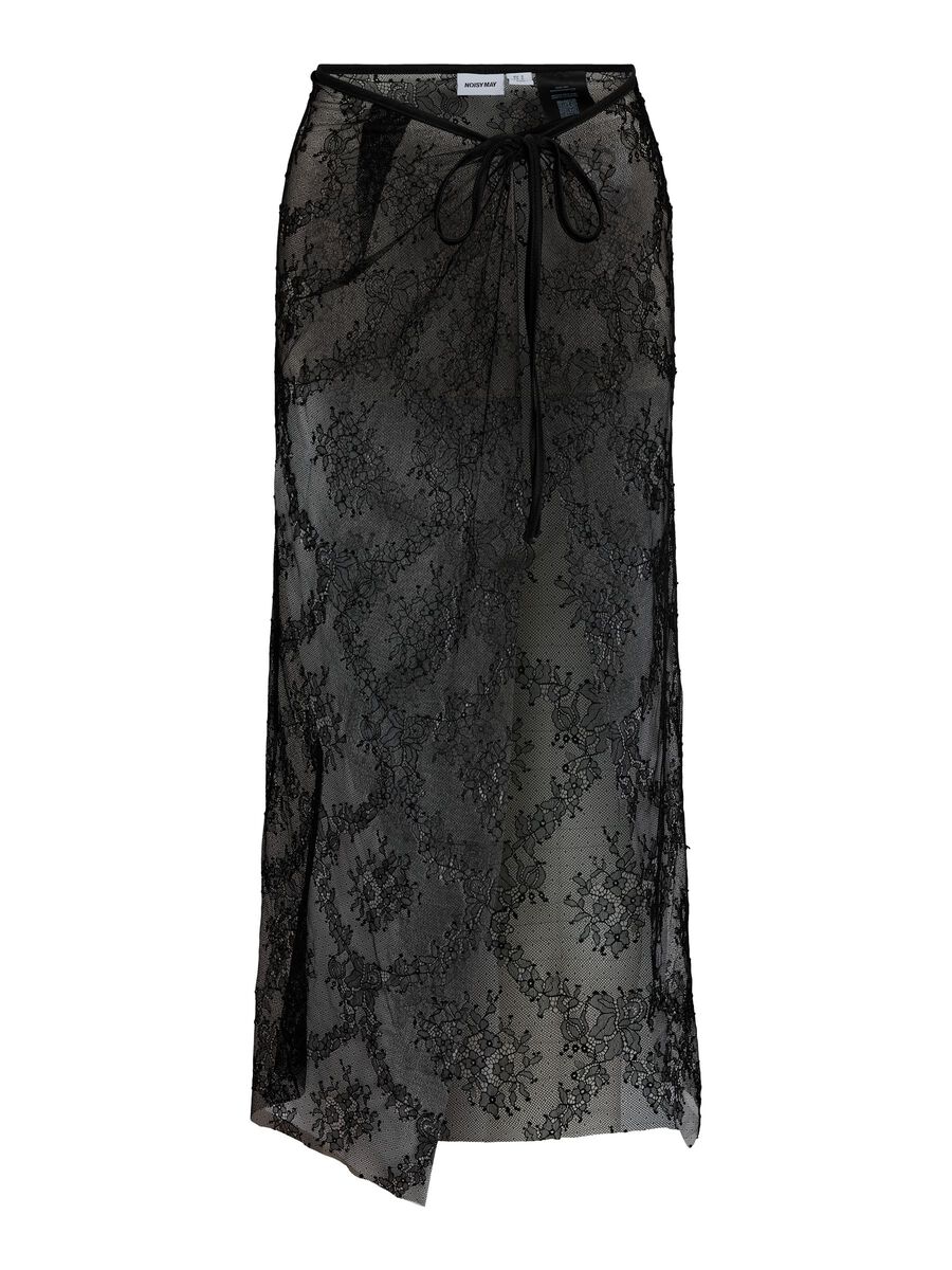 Carousel image - NMLUCIA LACE WRAP SKIRT, Black | 2