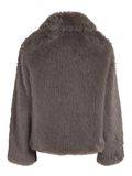 Product image thumbnail - FAUX FUR COAT, Charcoal Gray | 7
