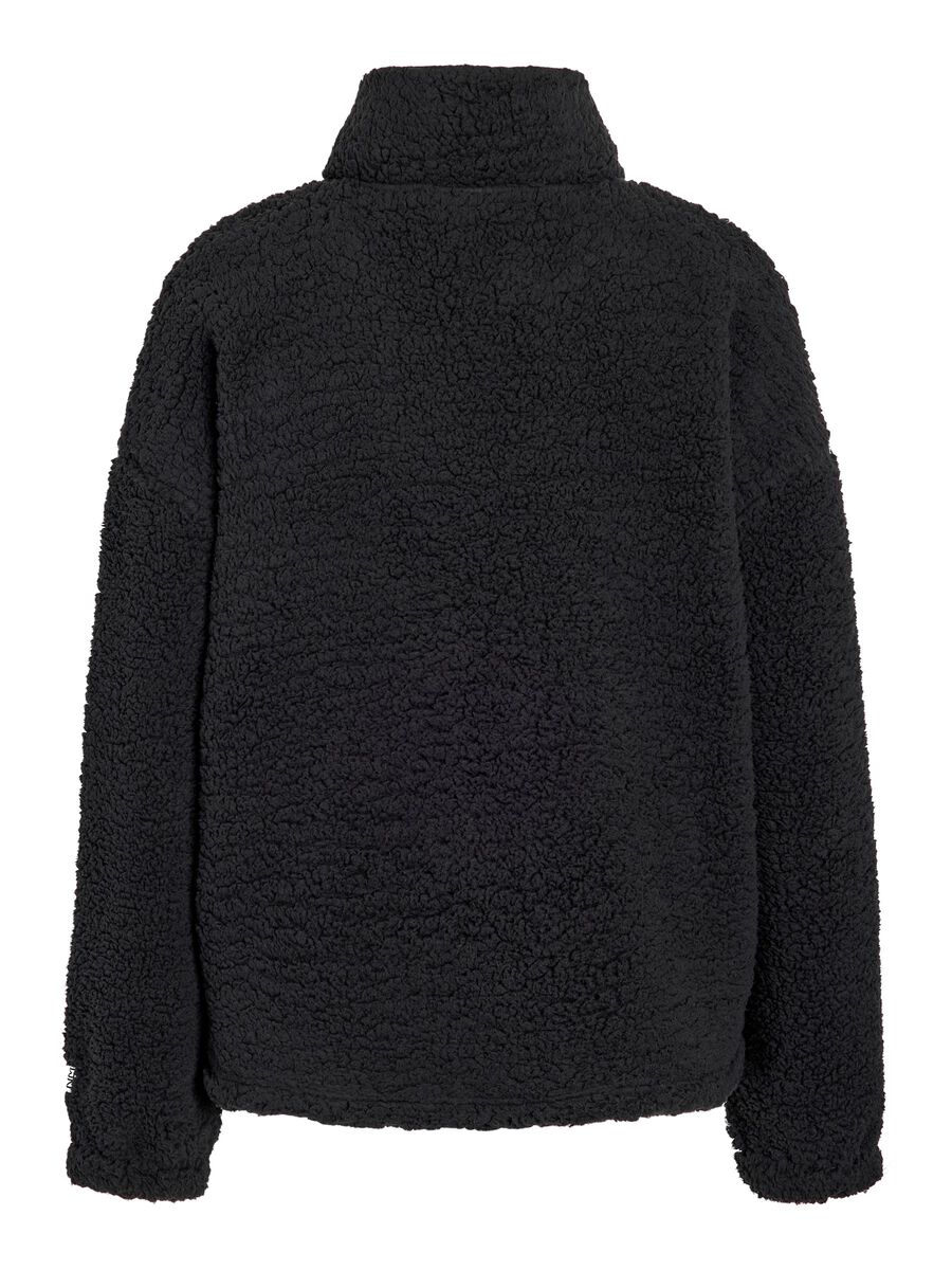 Carousel image 7 GEMUSTERTE FLEECEJACKE, Black