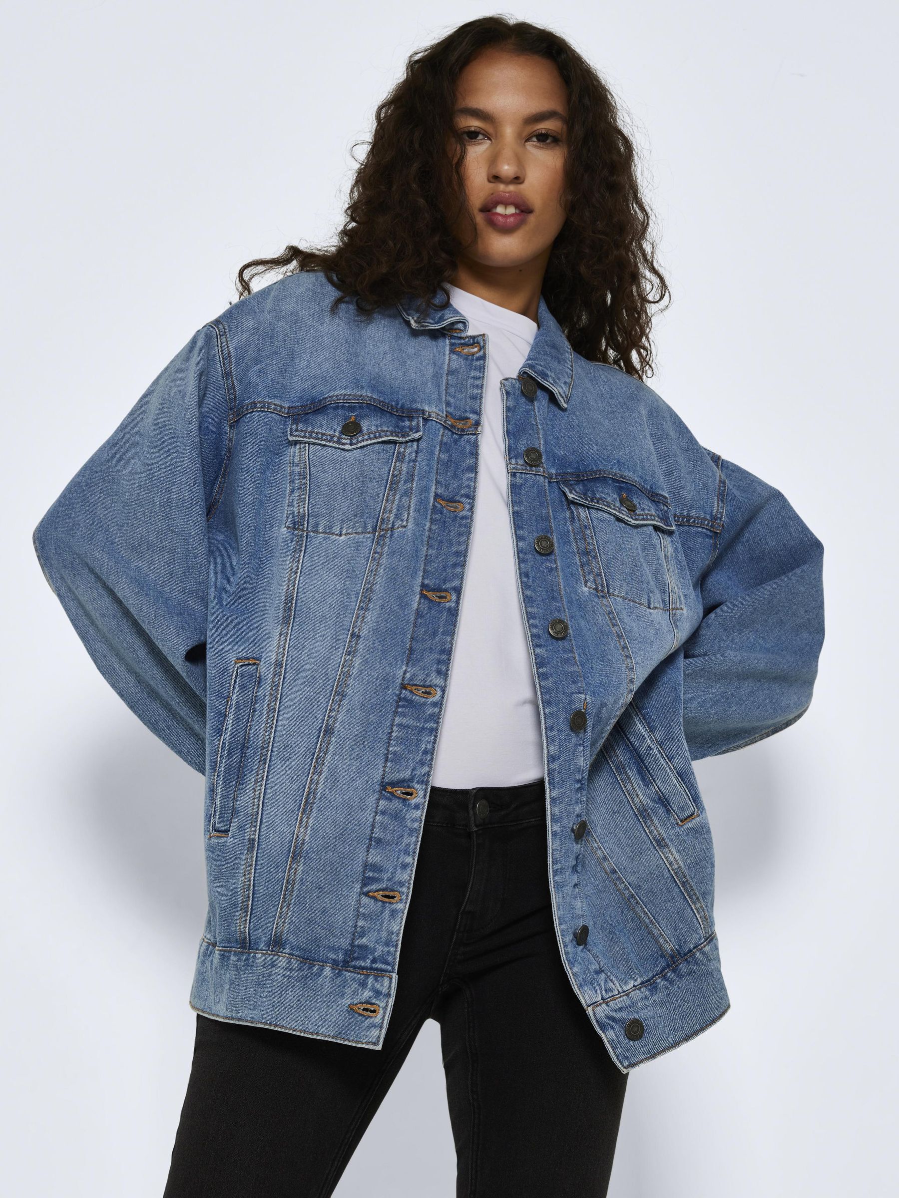 Cheap long denim jacket clearance
