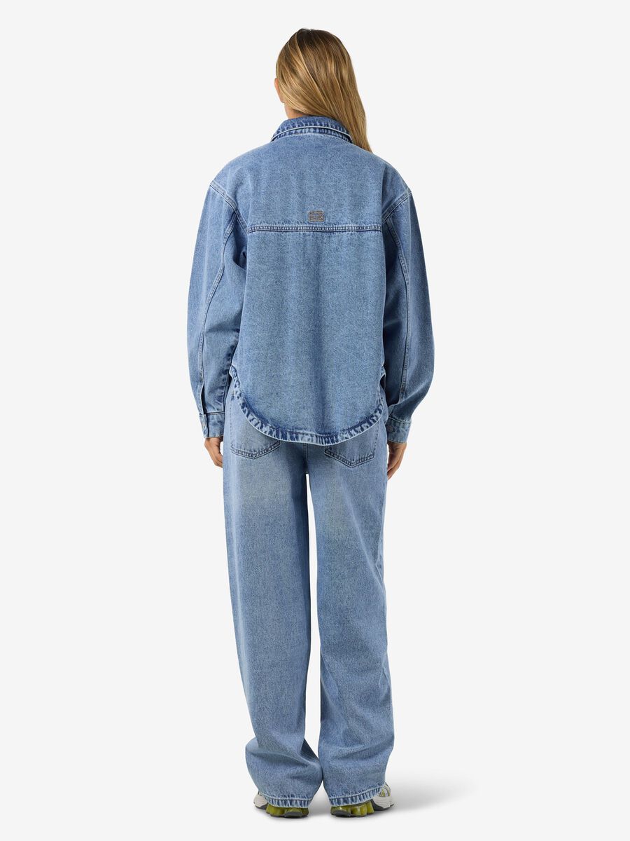Carousel image 6 NMALVA DENIM SHACKET, Light Blue Denim