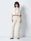 Noisy May NMNAT HIGH WAIST FLARED JEANS, Ecru, highres - 27025909_Ecru_004.jpg