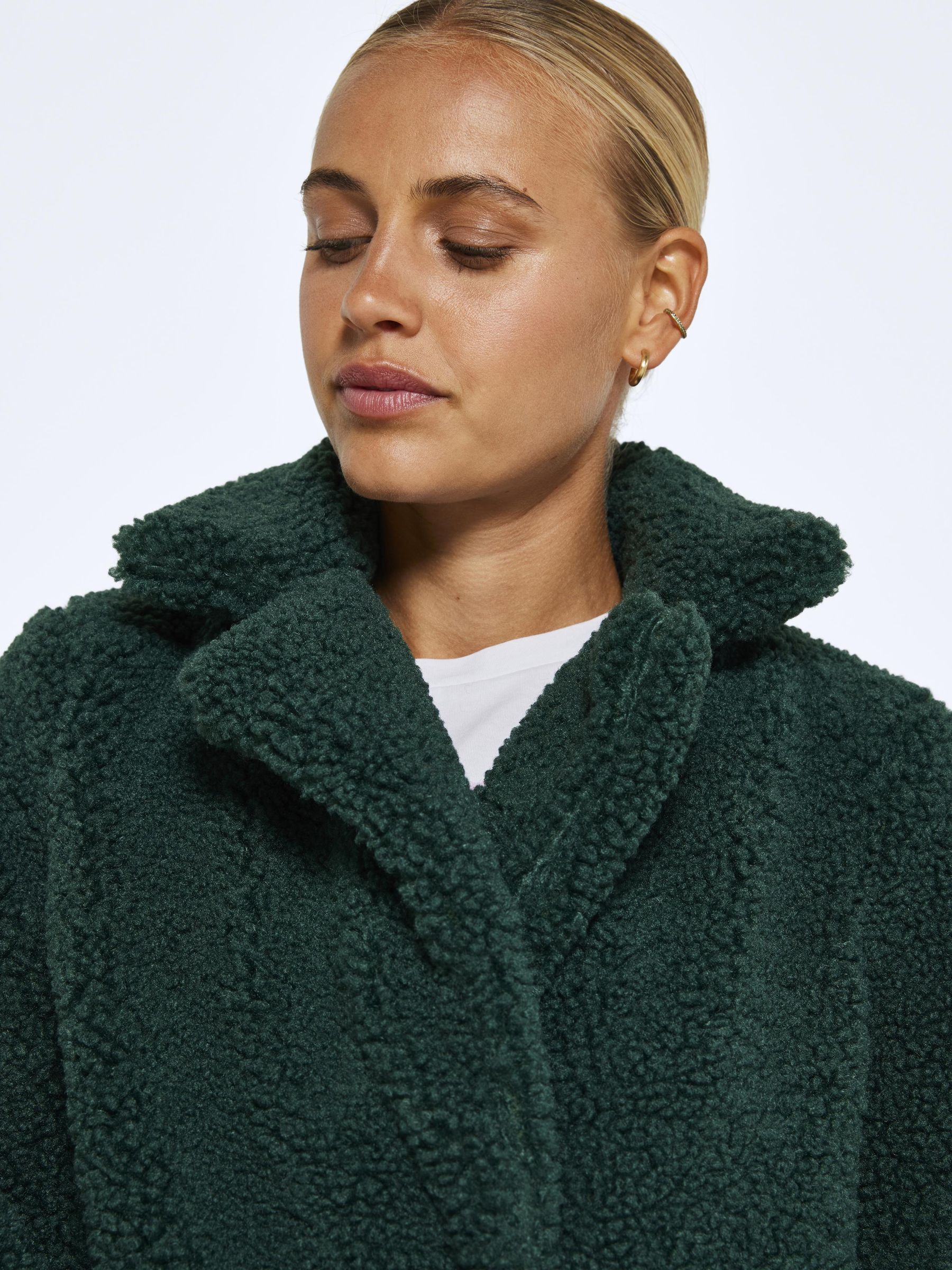 Green teddy jacket clearance