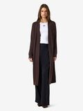 Product image thumbnail - LONG OPEN CARDIGAN, Chocolate Brown | 4