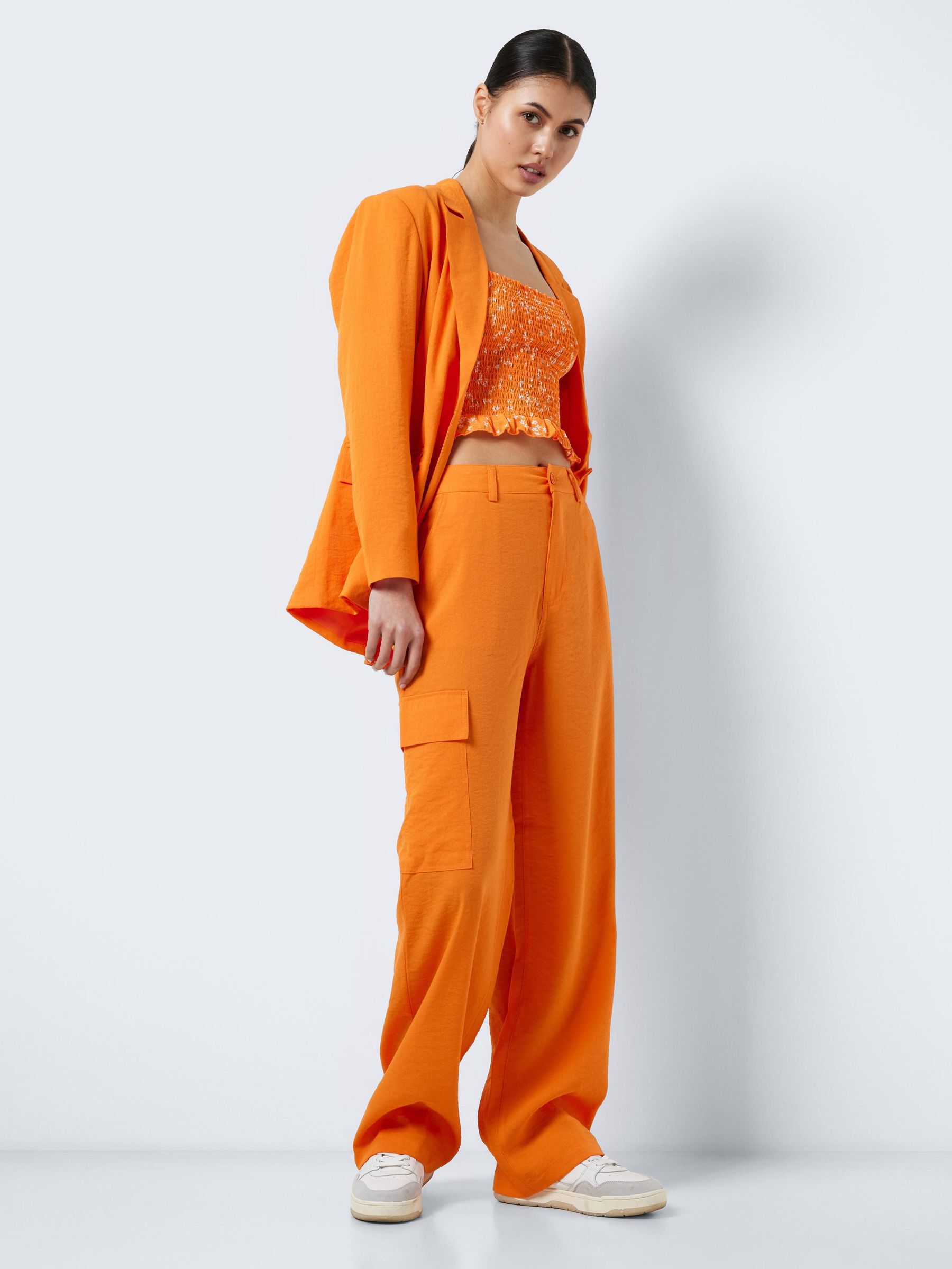 Cargo trousers orange on sale