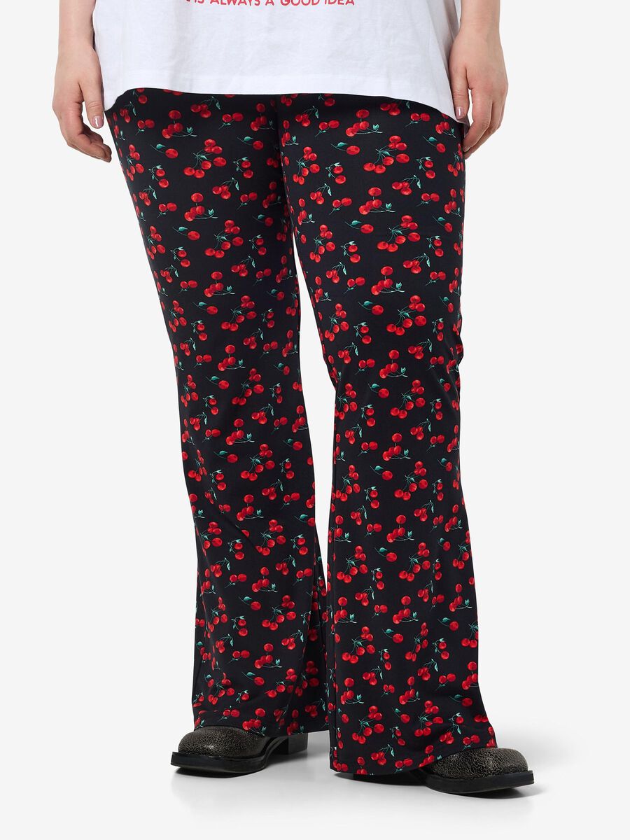 Noisy May CURVE - IMPRIMÉ PANTALON À PATTES D’EPH, Black, highres - 27031495_Black_1217381_003.jpg