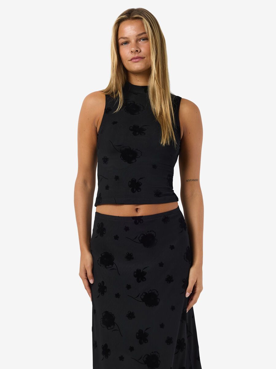 Product tile image - JACQUARD TOP, Black | 27038292_Black_1302454