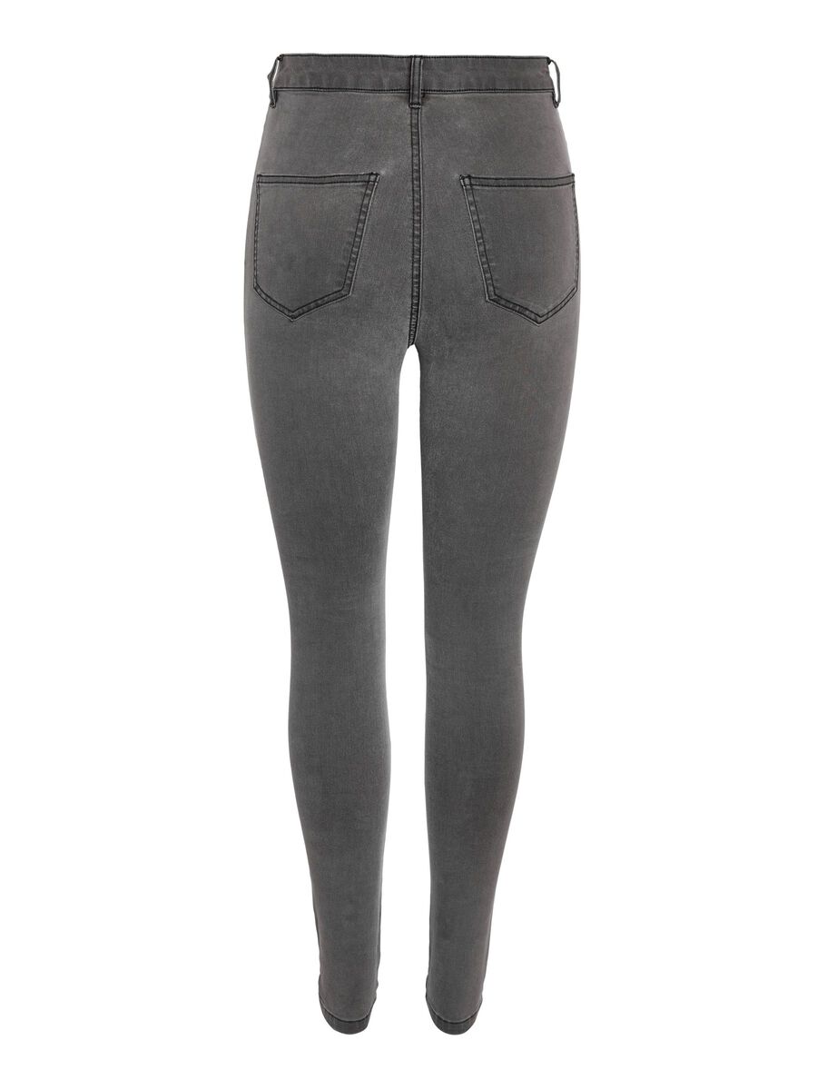 Noisy May NMELLA SKINNY FIT JEANS, Dark Grey Denim, highres - 27030574_DarkGreyDenim_002.jpg