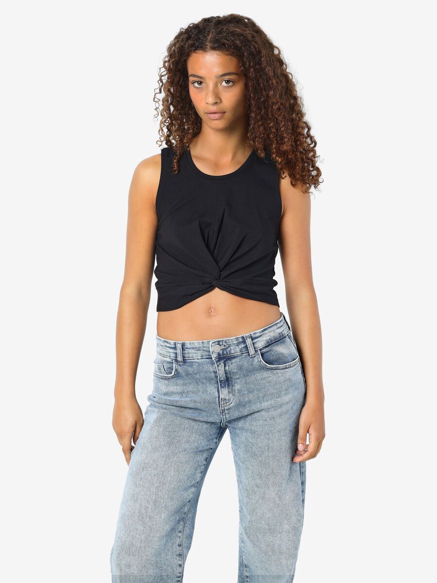 Noisy May CROPPED SLEEVELESS TOP, Black, highres - 27007593_Black_007.jpg