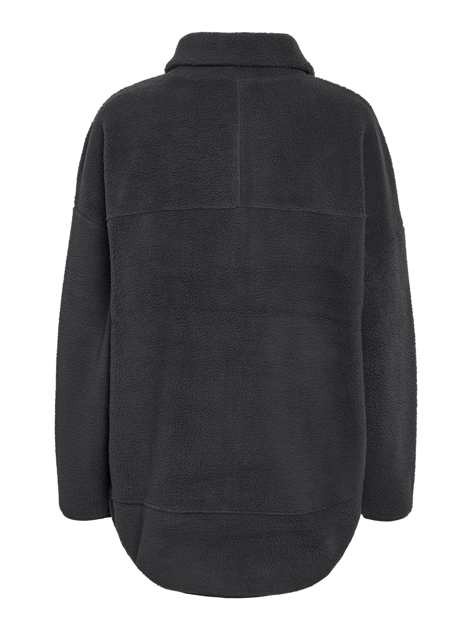 Carousel image - RELAXED FLEECE JACKET, Obsidian | 7
