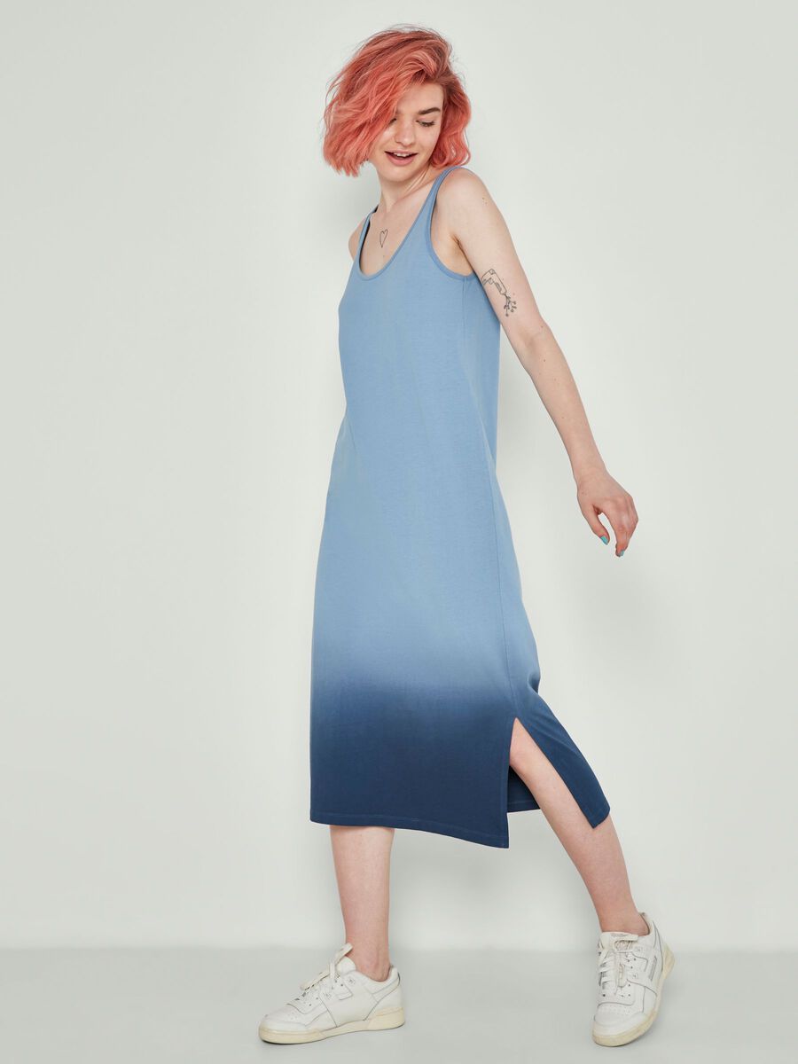 SANS MANCHES ROBE LONGUE, Faded Denim, highres