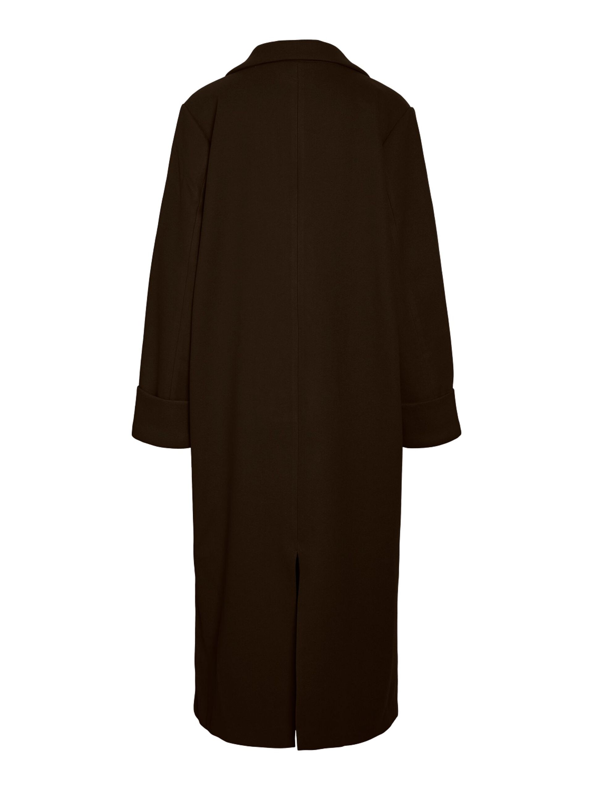 Carousel image - LONGLINE COAT, Chocolate Plum | 7
