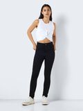 Noisy May NMCALLIE HØJTALJEDE SKINNY FIT JEANS, Black, highres - 27012748_Black_004.jpg