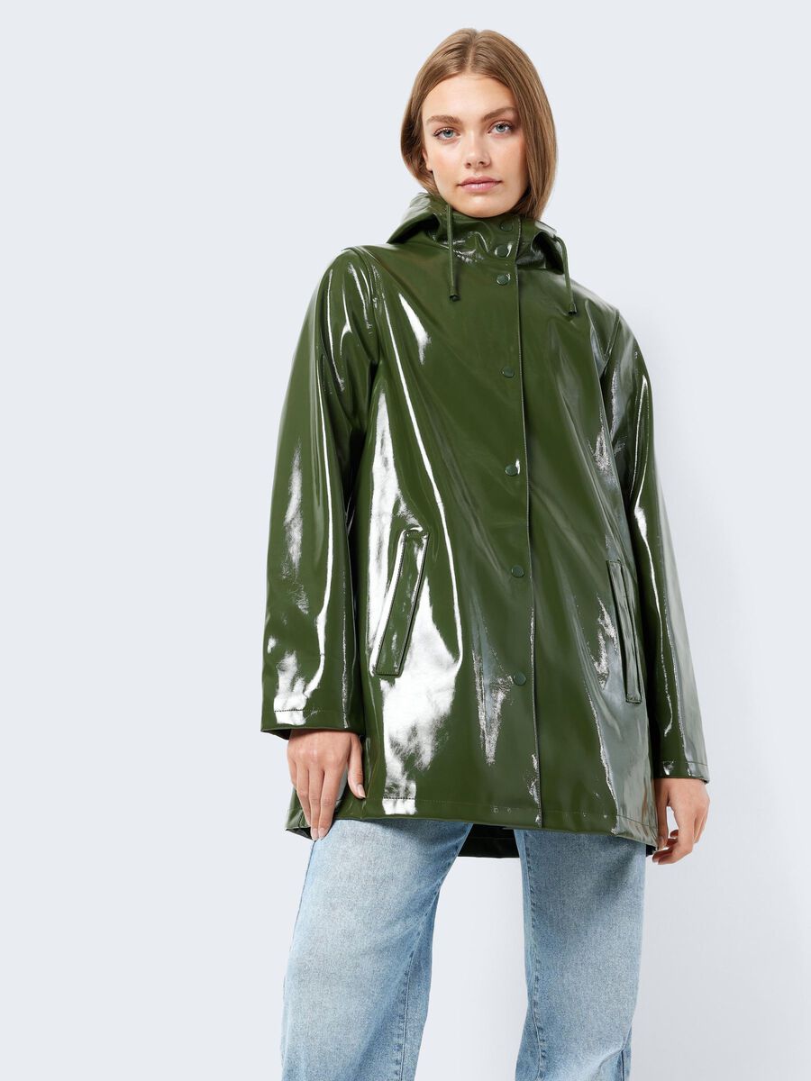 VINYL RAINCOAT | Green | NOISY MAY®