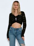 Noisy May CROPPED KNITTED CARDIGAN, Black, highres - 27022024_Black_003.jpg