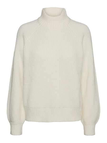 Noisy May HIGH NECK KNITTED PULLOVER, Sugar Swizzle, highres - 27017053_SugarSwizzle_001.jpg