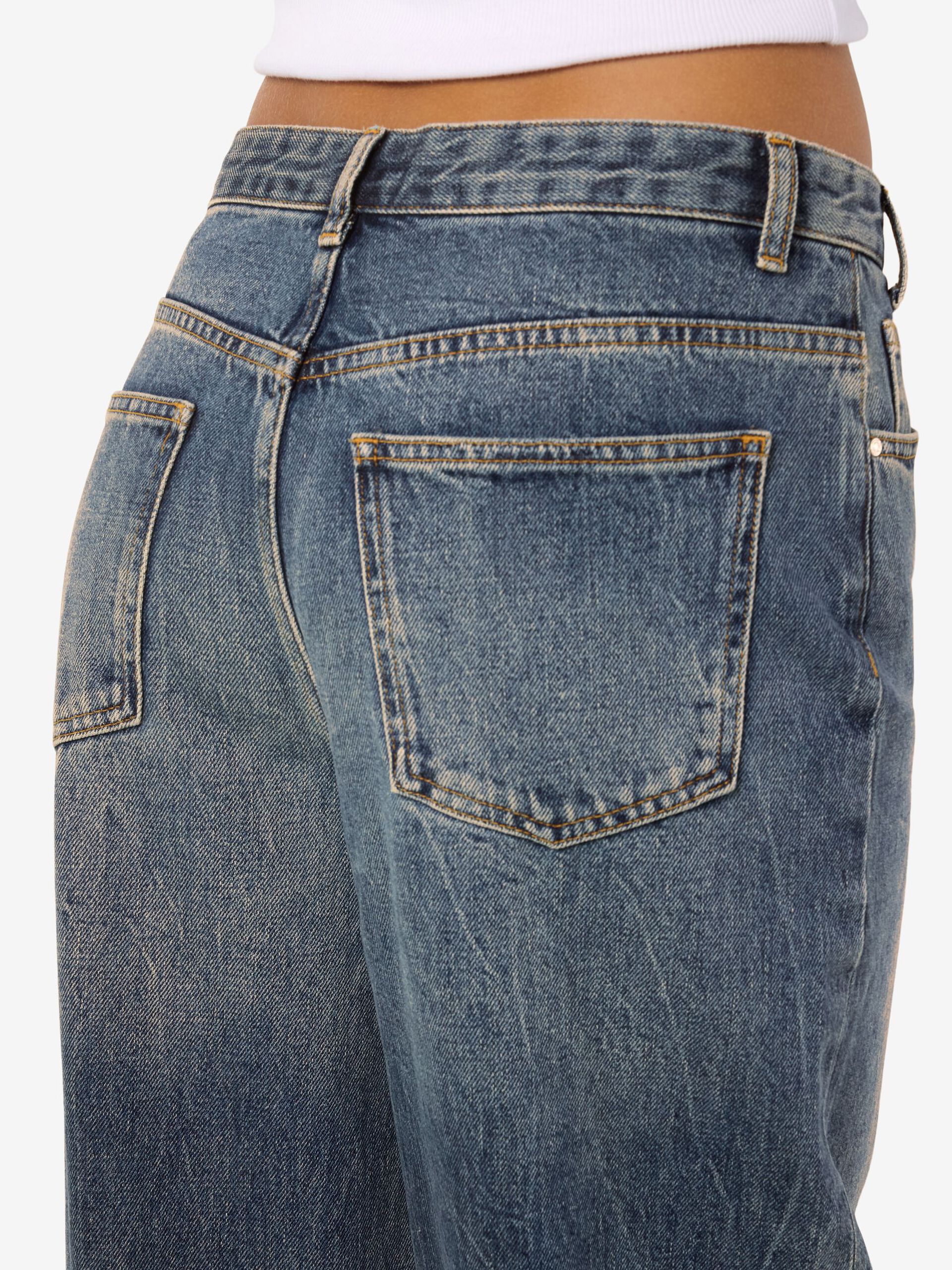 Carousel image - NMSABINE WIDE FIT -FARKUT, Medium Blue Denim | 8