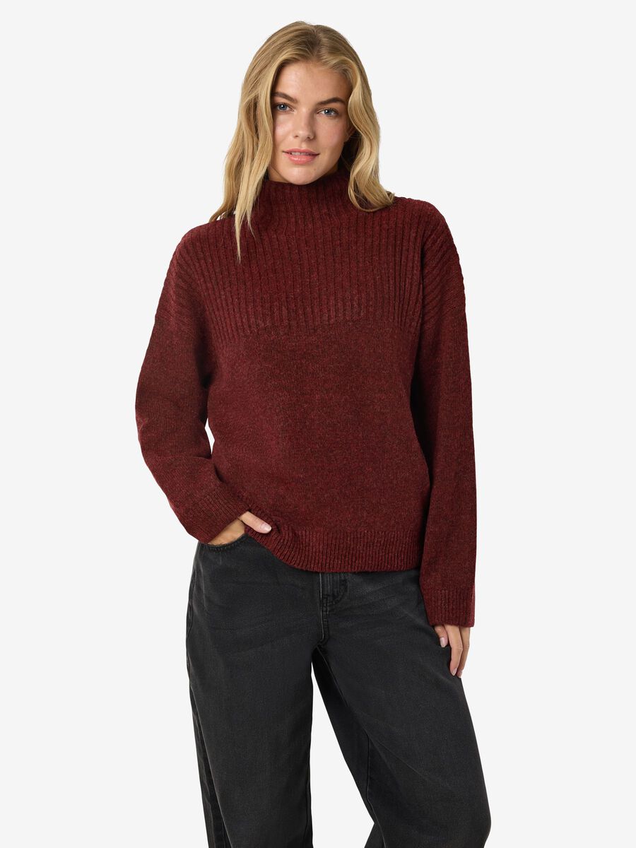 Product carousel image - KNITTED JUMPER, Windsor Wine | 2