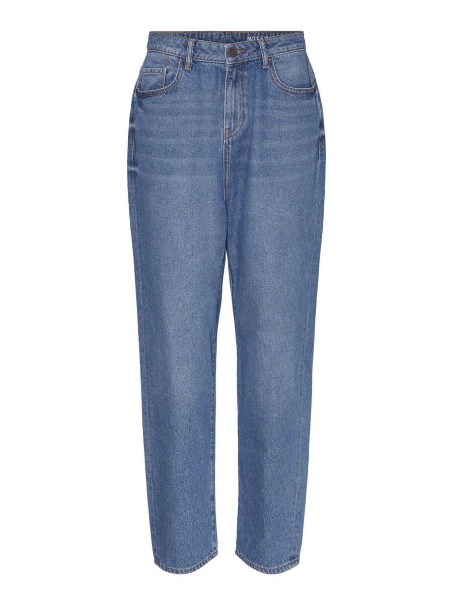 NMBROOKE STRAIGHT FIT DAD JEANS, Medium Blue Denim, highres