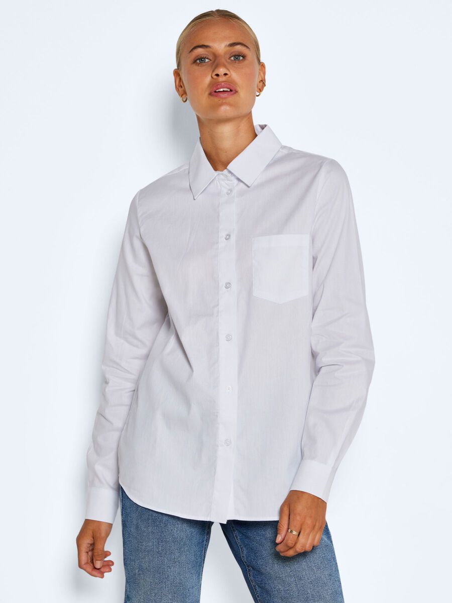 Noisy May À MANCHES LONGUES CHEMISE, Bright White, highres - 27021903_BrightWhite_003.jpg