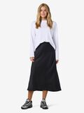Product image thumbnail - SATIJNEN MIDDELLANGE ROK, Black | 4