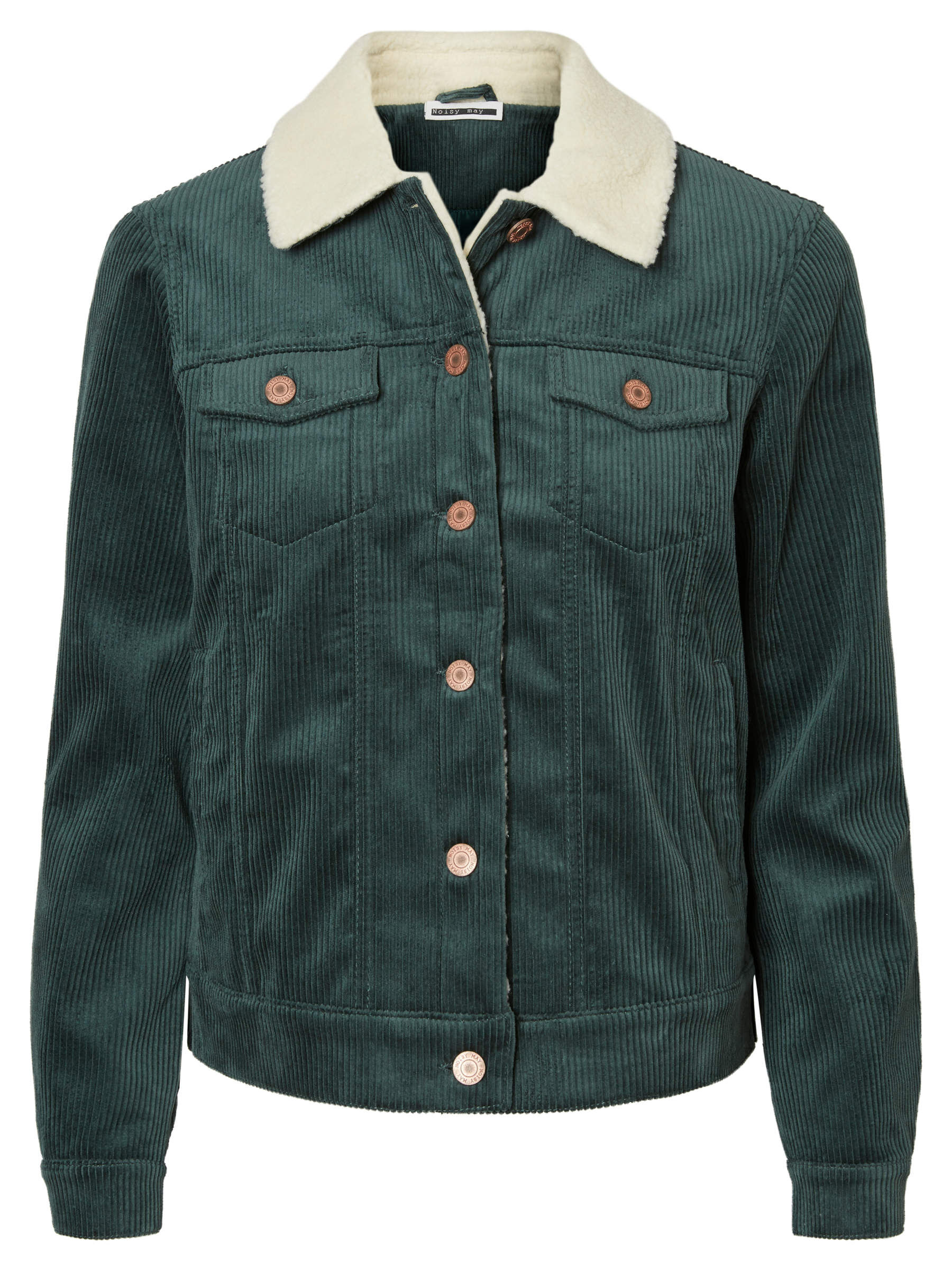 Green corduroy 2025 jacket with fur