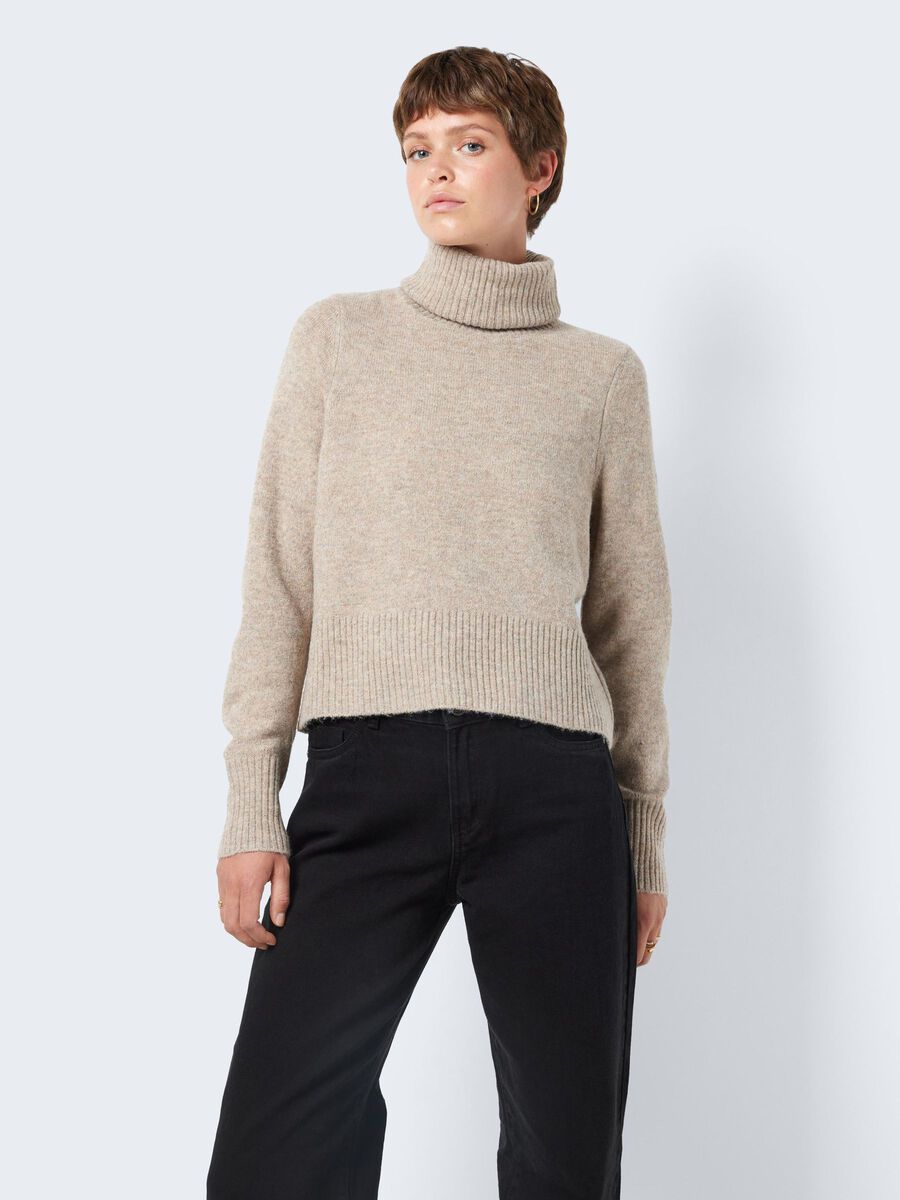Noisy May POLO NECK KNITTED PULLOVER, Nomad, highres - 27026897_Nomad_1050877_003.jpg