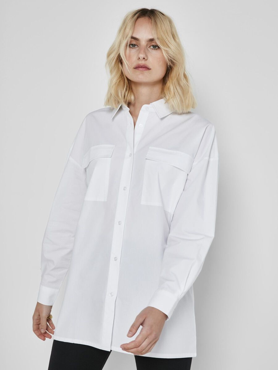 LONG SHIRT, Bright White, highres
