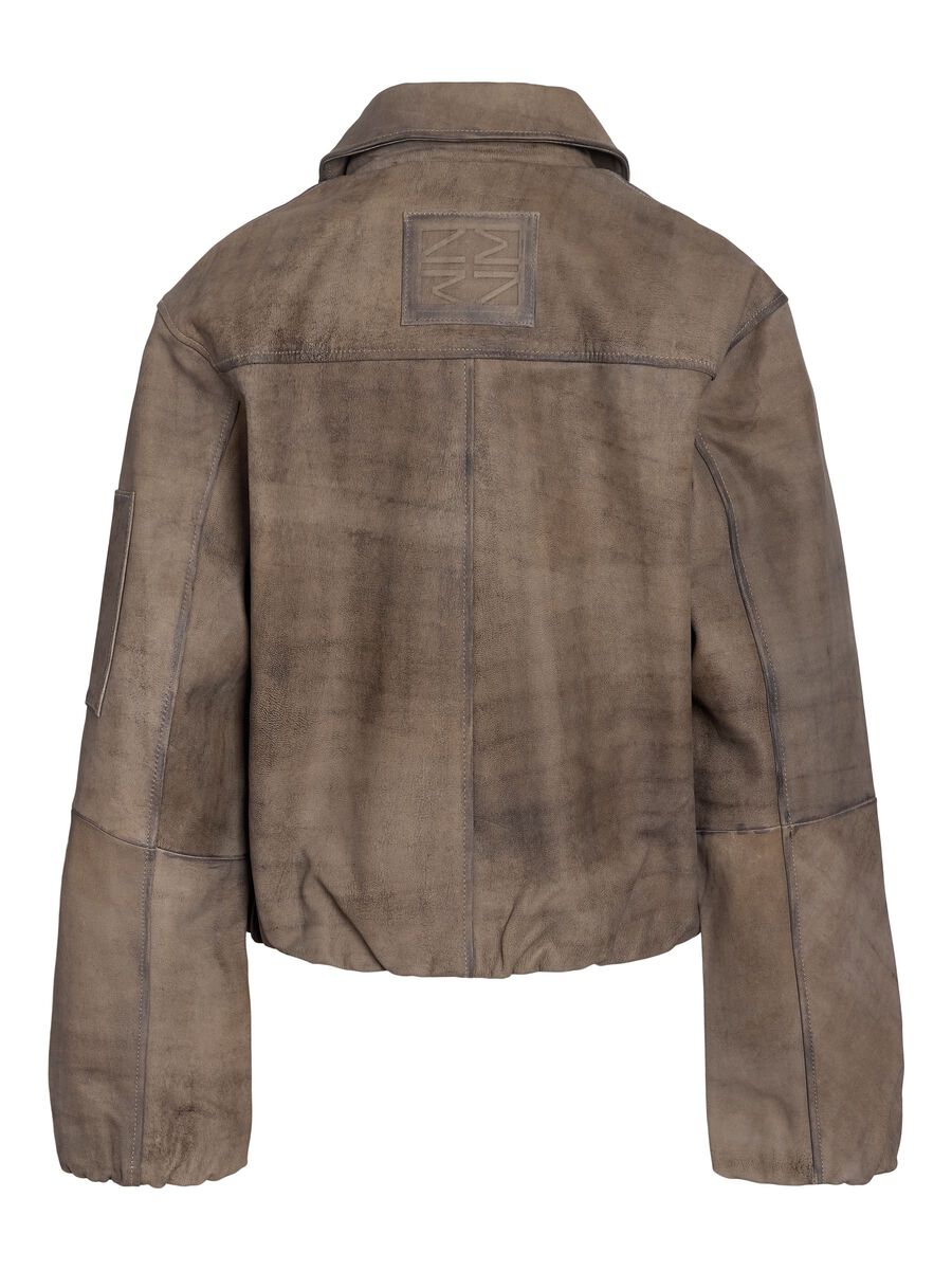 Carousel image - NMANNIE  LEATHER JACKET, Black | 7