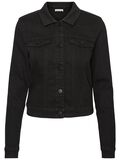 Product image thumbnail - SHORT DENIM JACKET, Black | 2