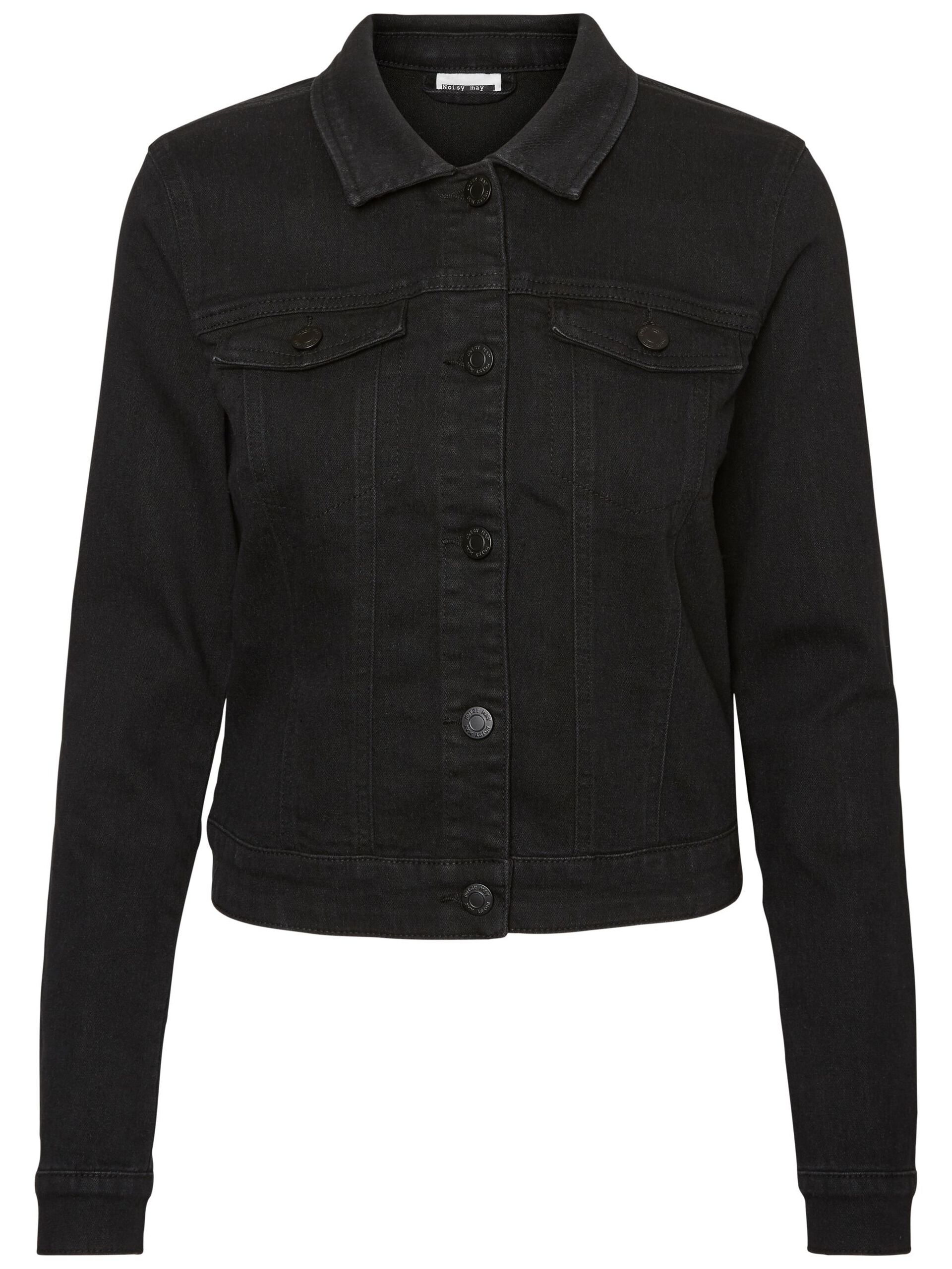 Carousel image - SHORT DENIM JACKET, Black | 2
