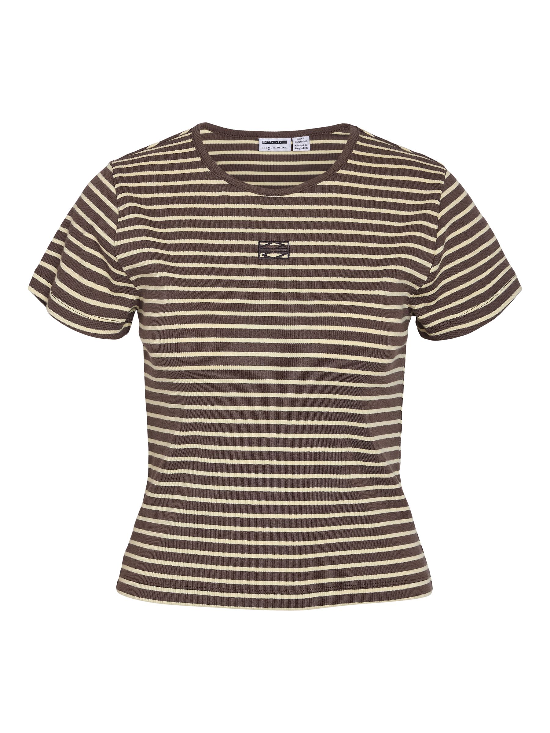 NMJUDY T-SHIRT | Brown | NOISY MAY®