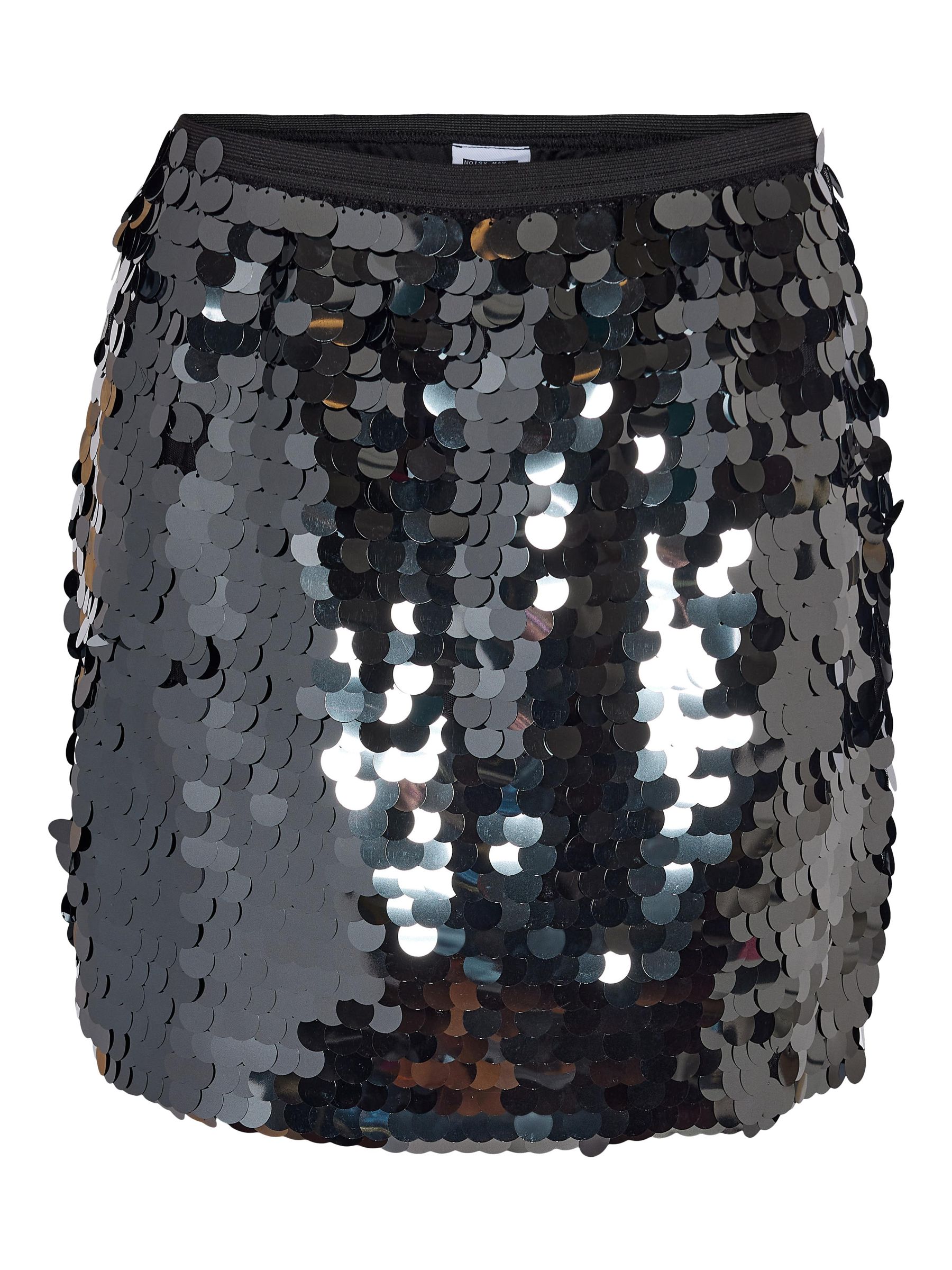 SHORT SEQUIN SKIRT Grey NOISY MAY