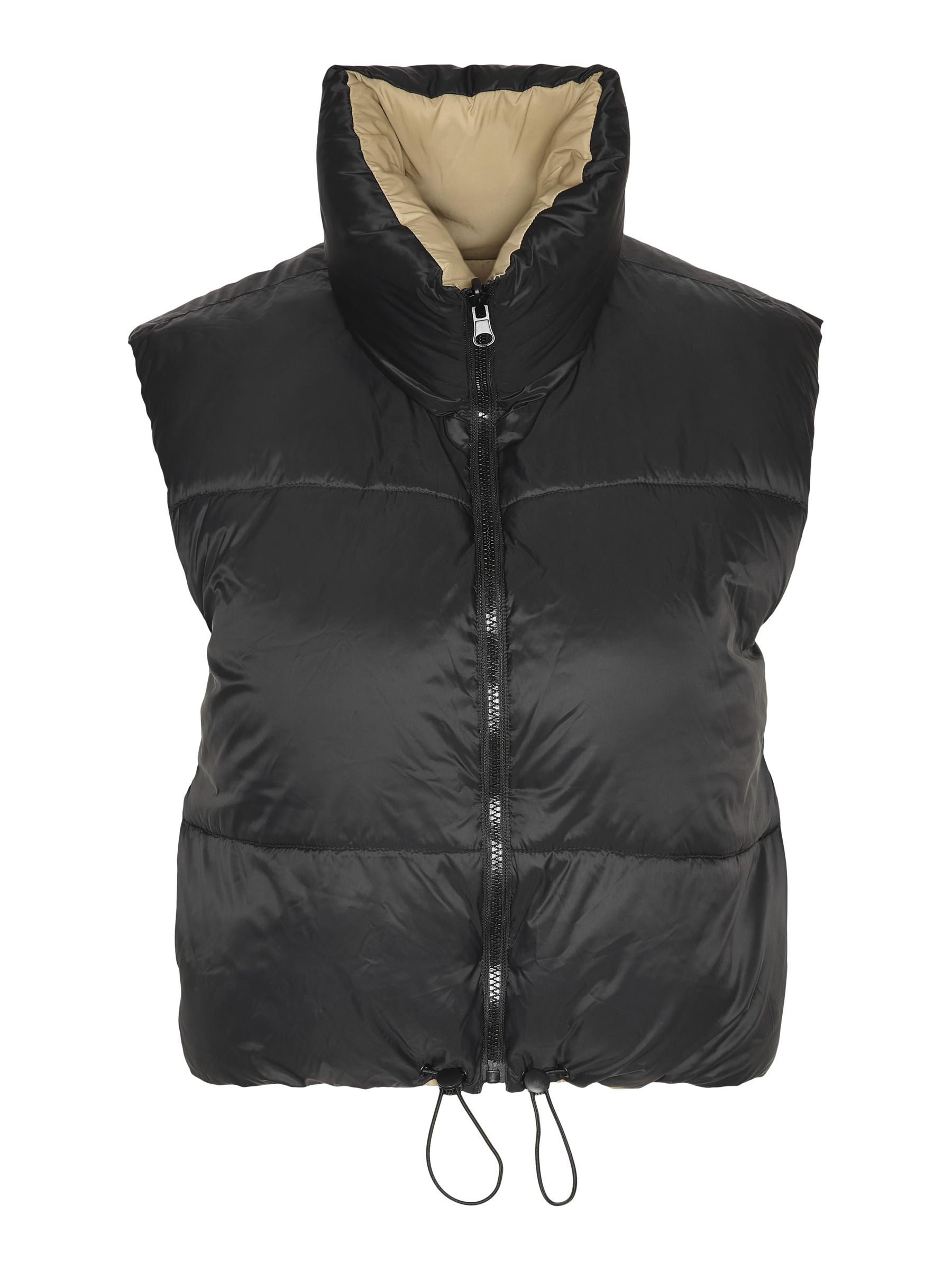 Black puffer gilet 2025