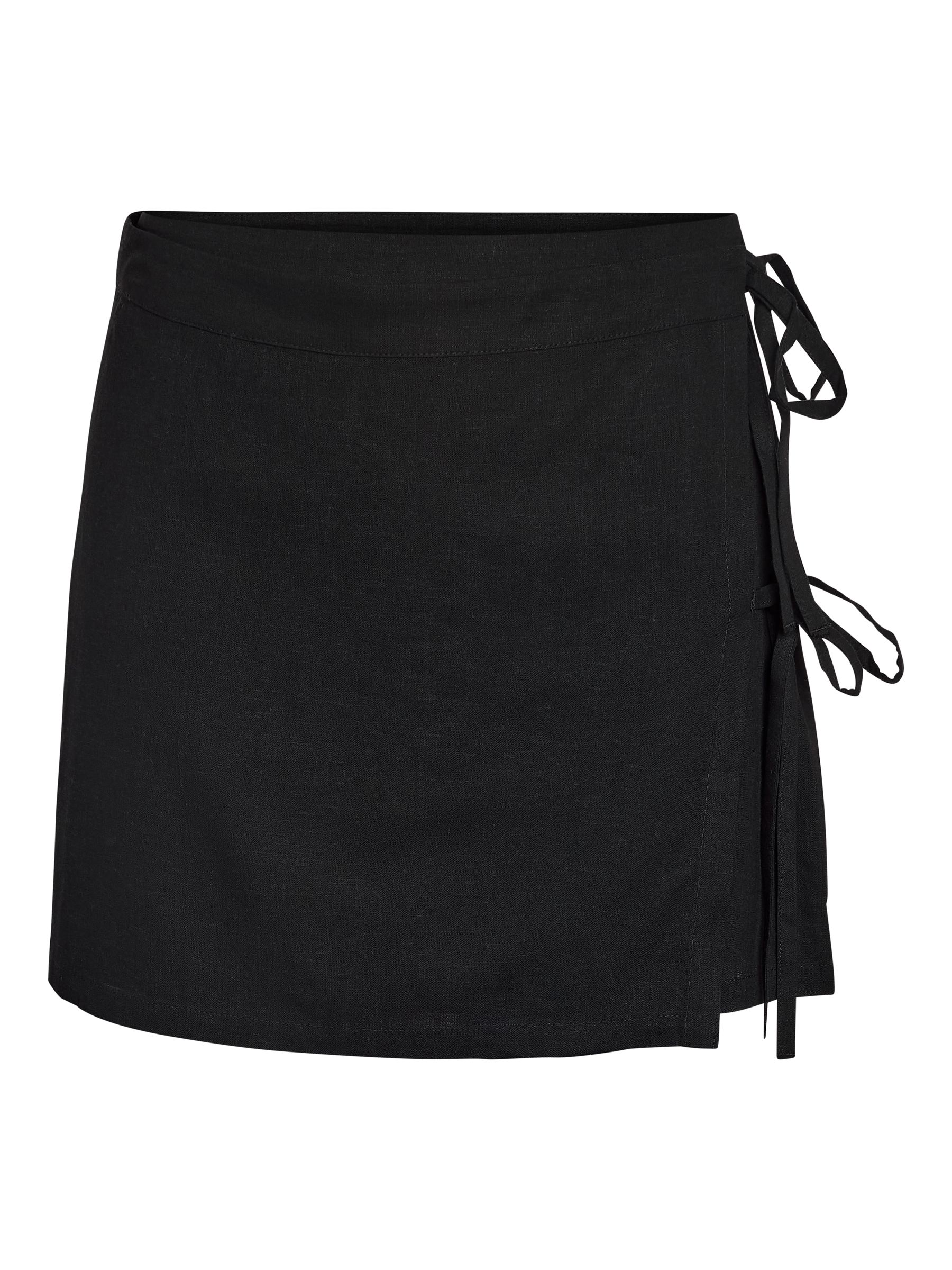 NMLEILANI TIE MINI SKIRT | Black | NOISY MAY®