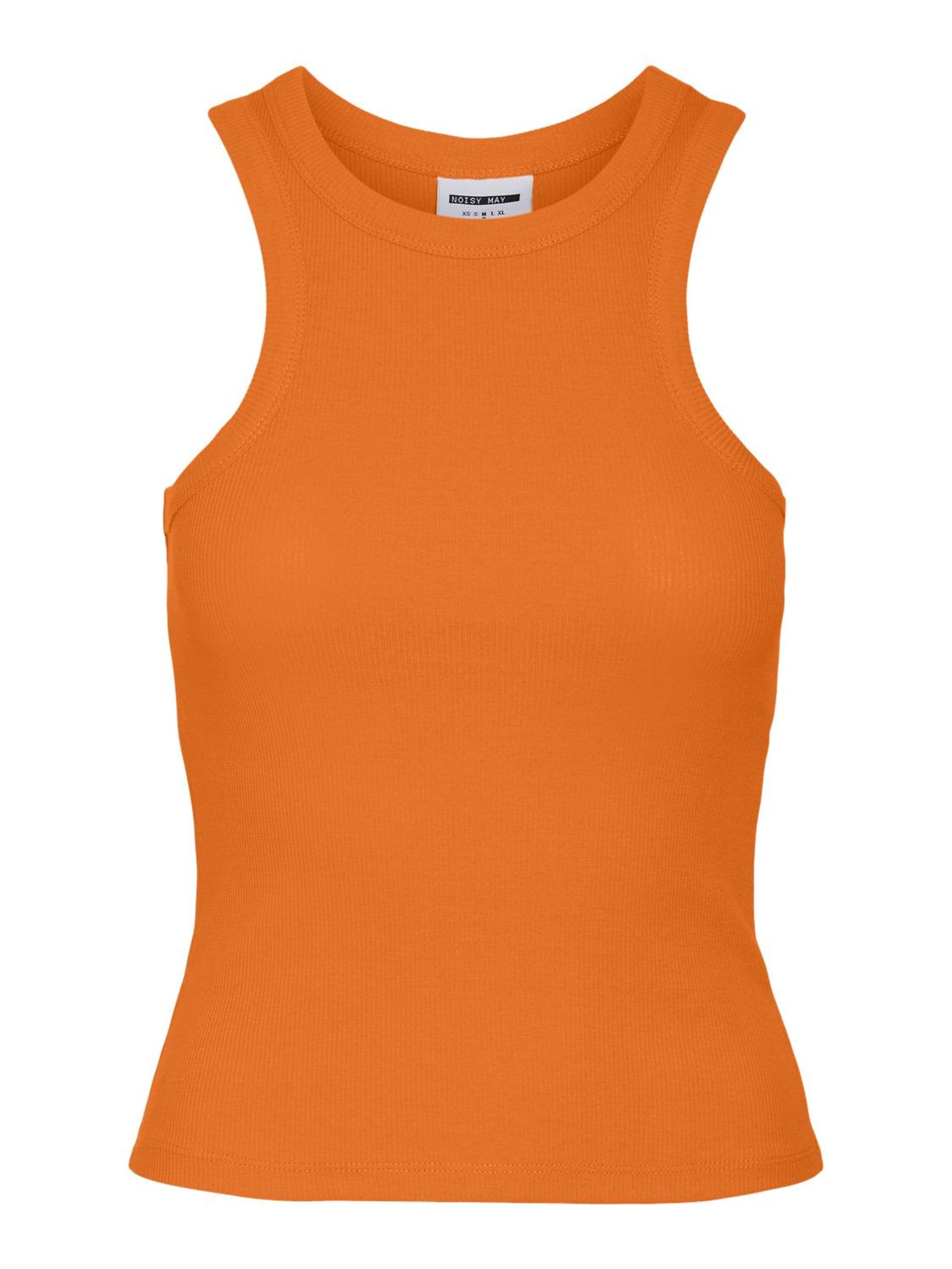 RIBBED TANK TOP | Orange | NOISY MAY®