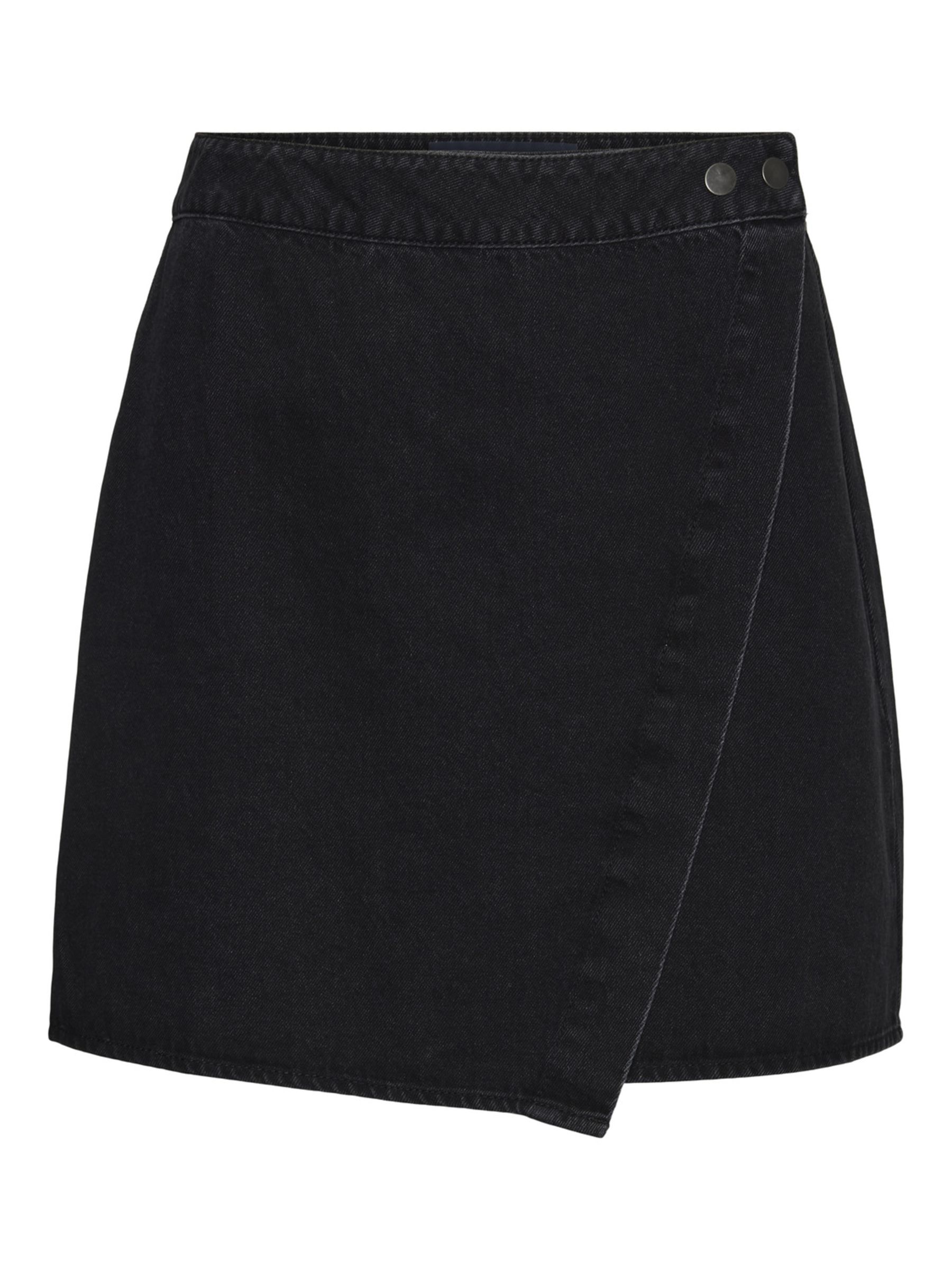 WRAP DENIM SKIRT Black NOISY MAY