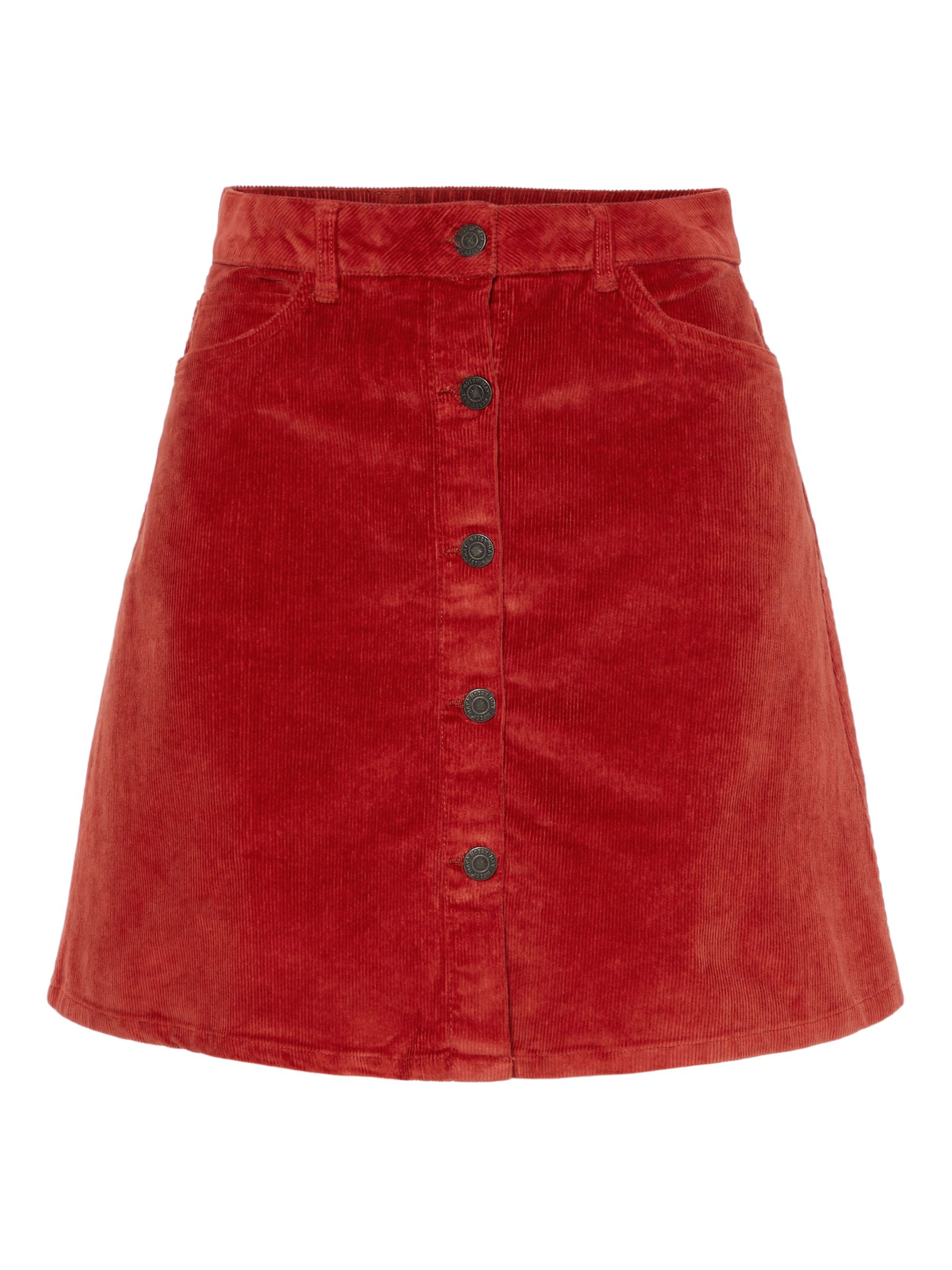 CORDUROY SKIRT Red NOISY MAY
