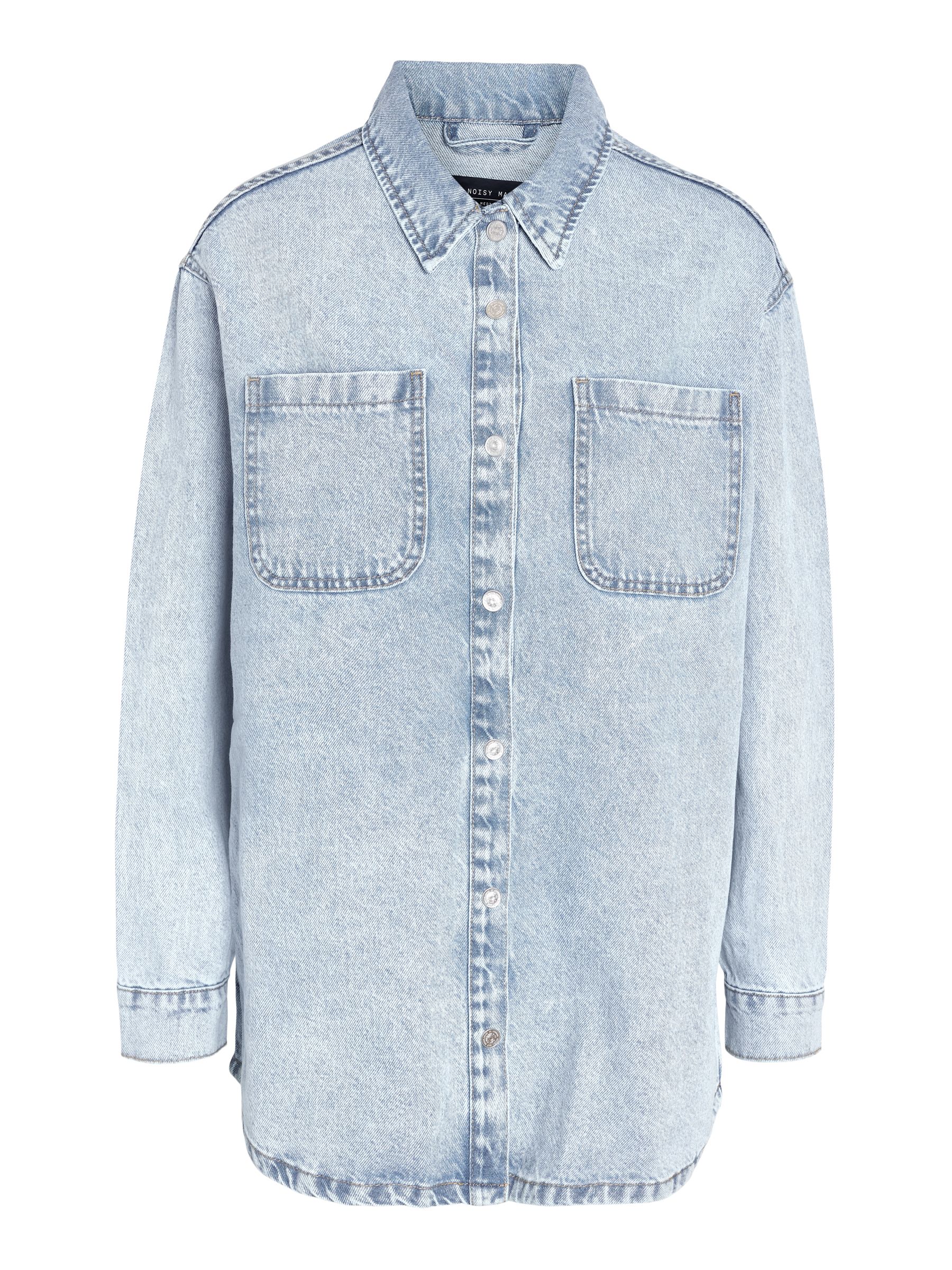 DENIM SHIRT JACKET | Blue | NOISY MAY®