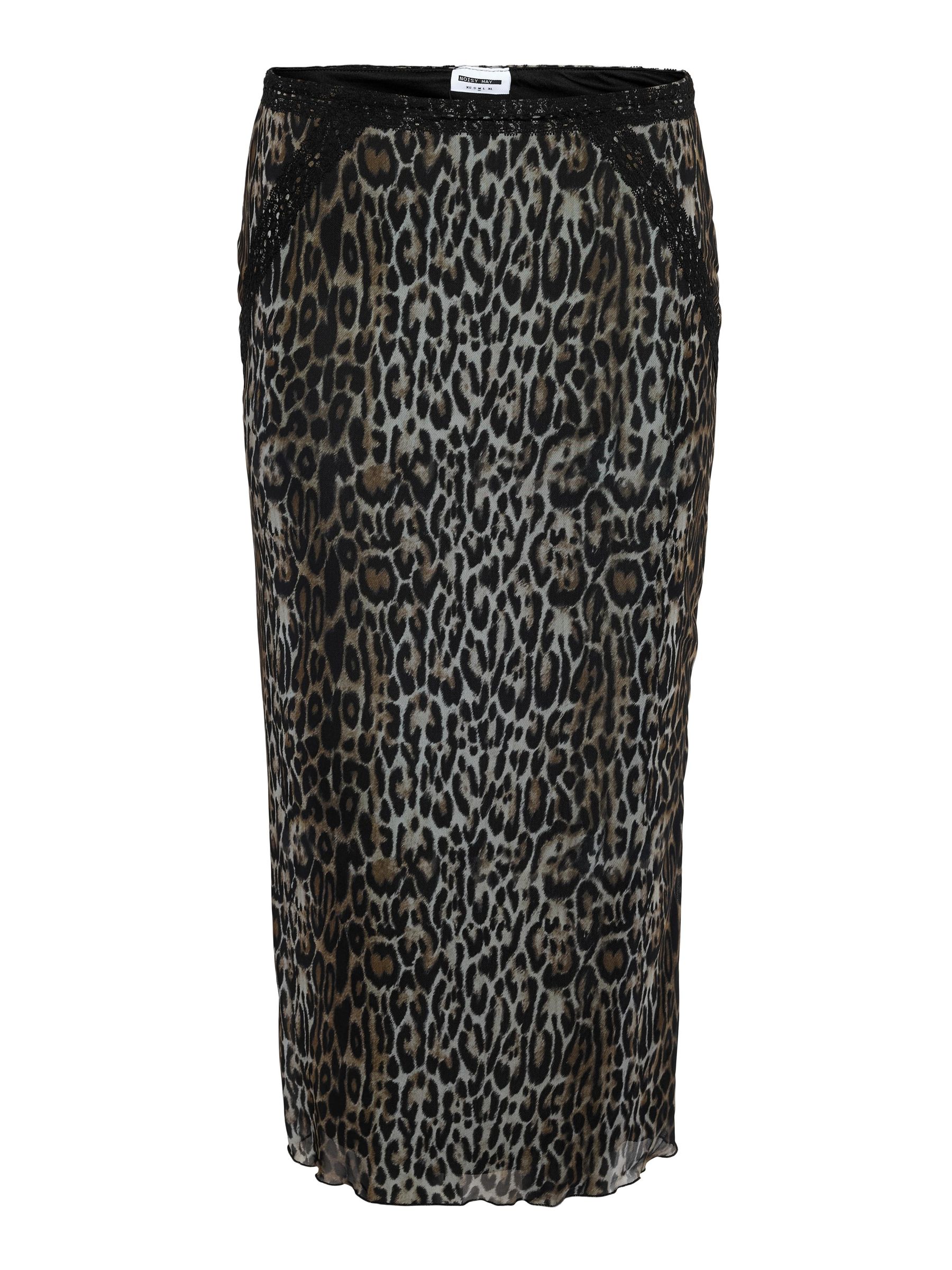 Pencil Skirt Leopard Print Midi Skirt Xl LEOPARD PRINT MIDI SKIRT