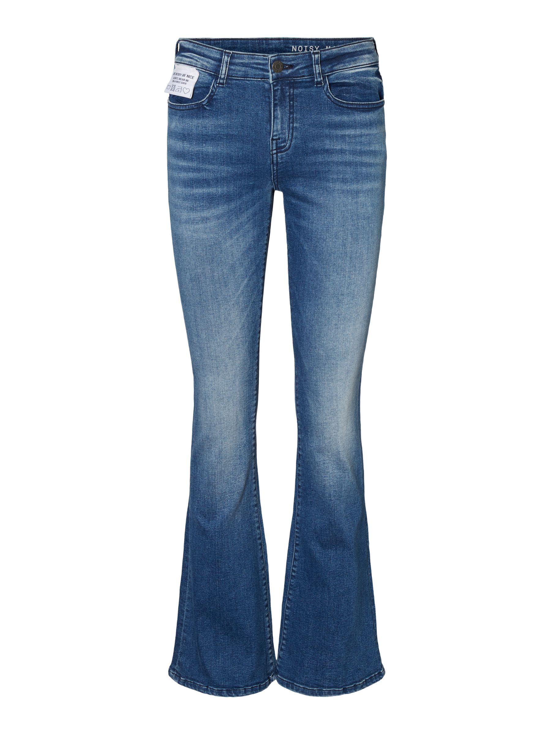 NMMARLI REGULAR WAIST FLARED JEANS Blau NOISY MAY®