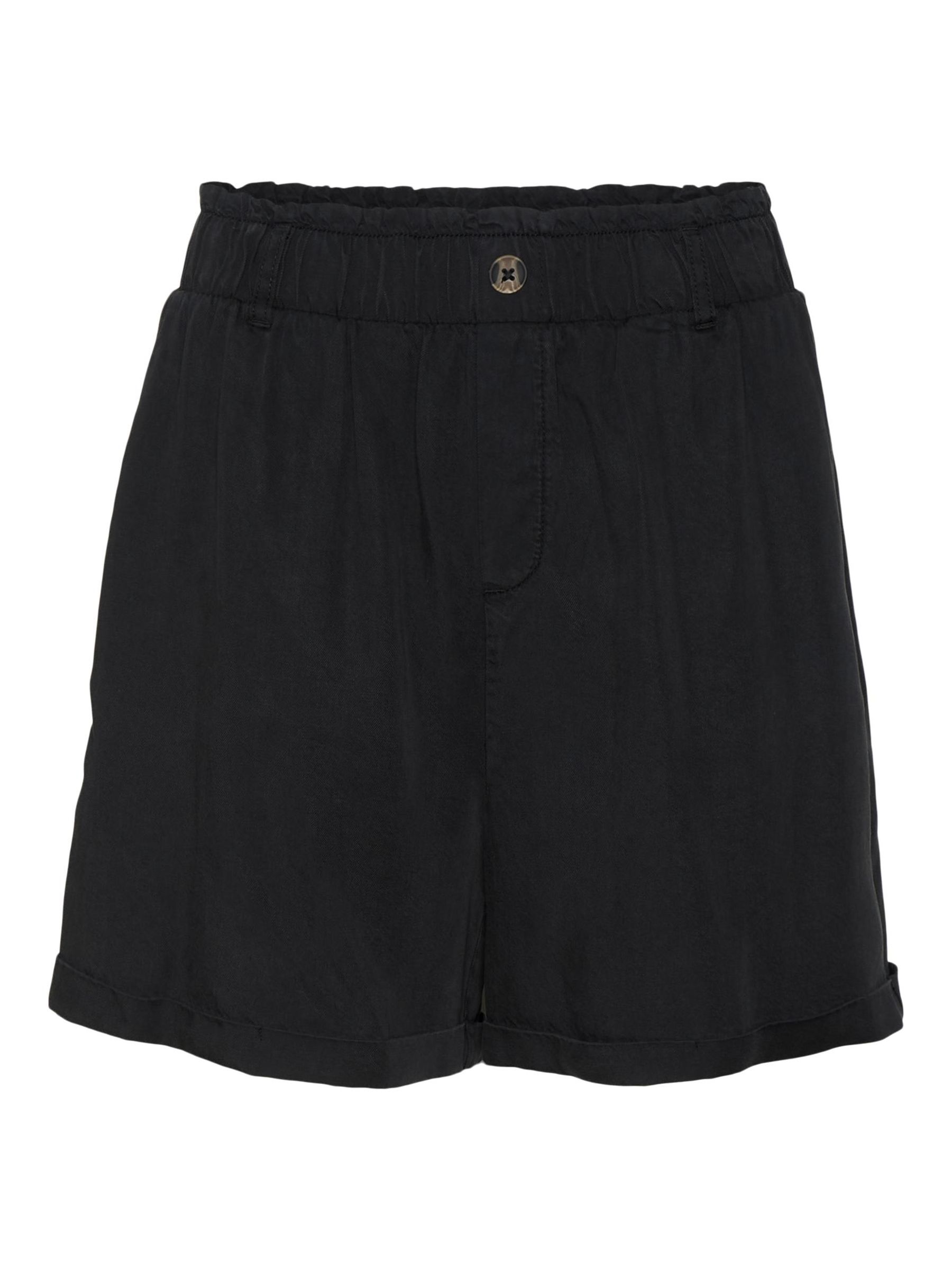 elastic high waisted shorts